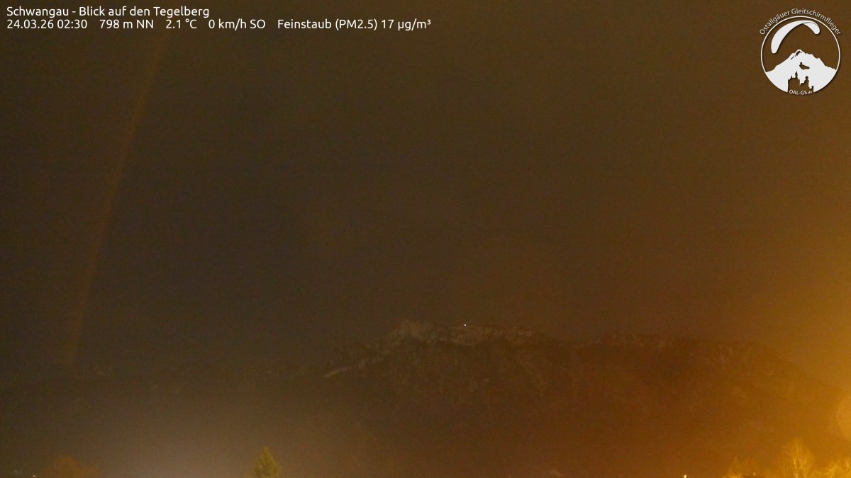 Archiv Foto Webcam Schwangau: Tegelberg-Blick