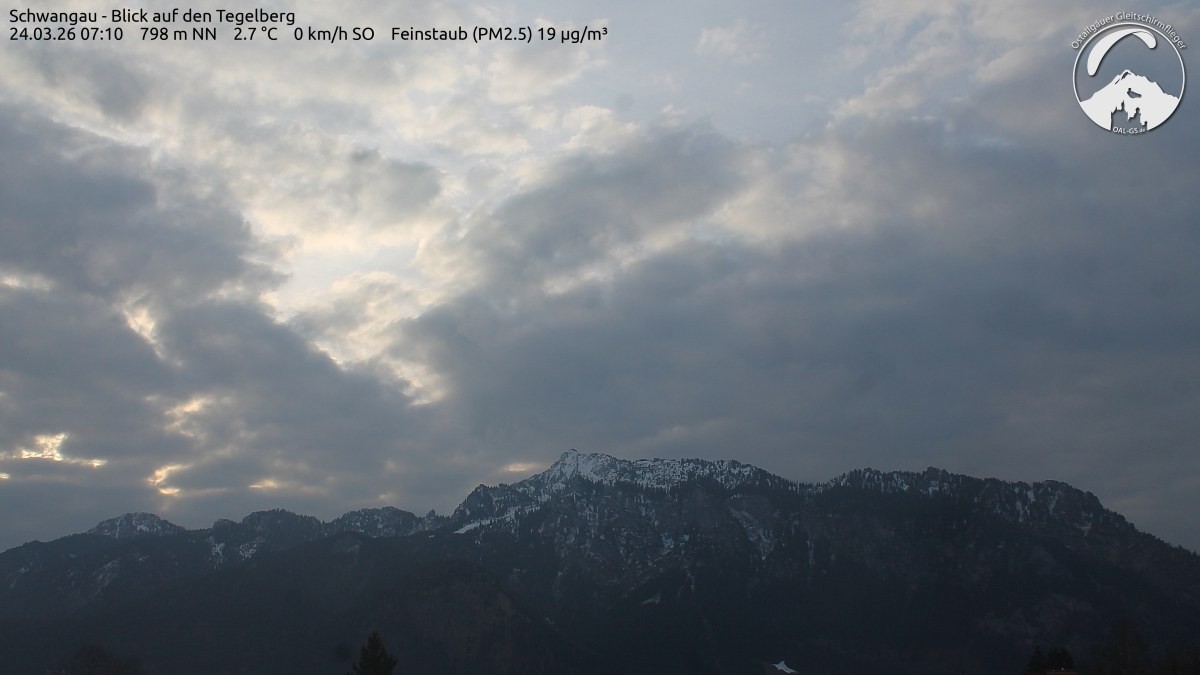 Archiv Foto Webcam Schwangau: Tegelberg-Blick