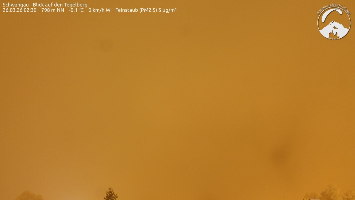 Archiv Foto Webcam Schwangau: Tegelberg-Blick