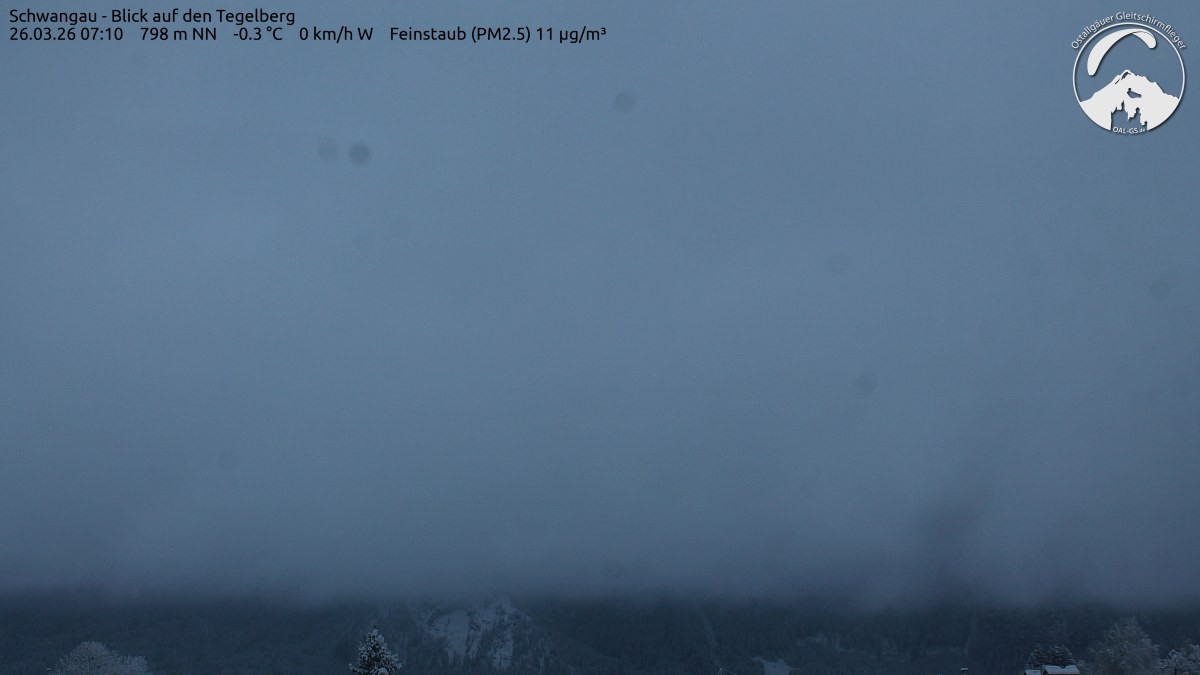 Archiv Foto Webcam Schwangau: Tegelberg-Blick