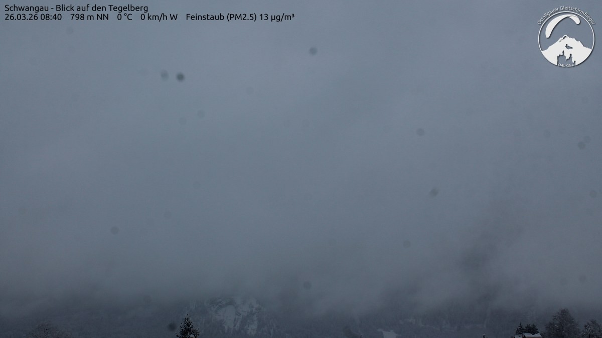 Archiv Foto Webcam Schwangau: Tegelberg-Blick