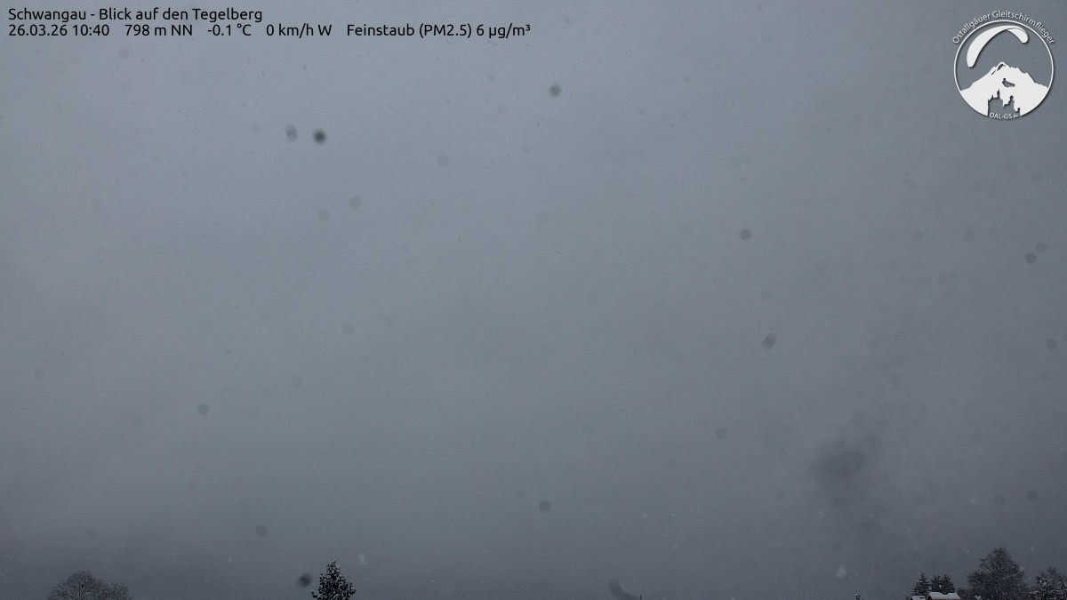 Archiv Foto Webcam Schwangau: Tegelberg-Blick