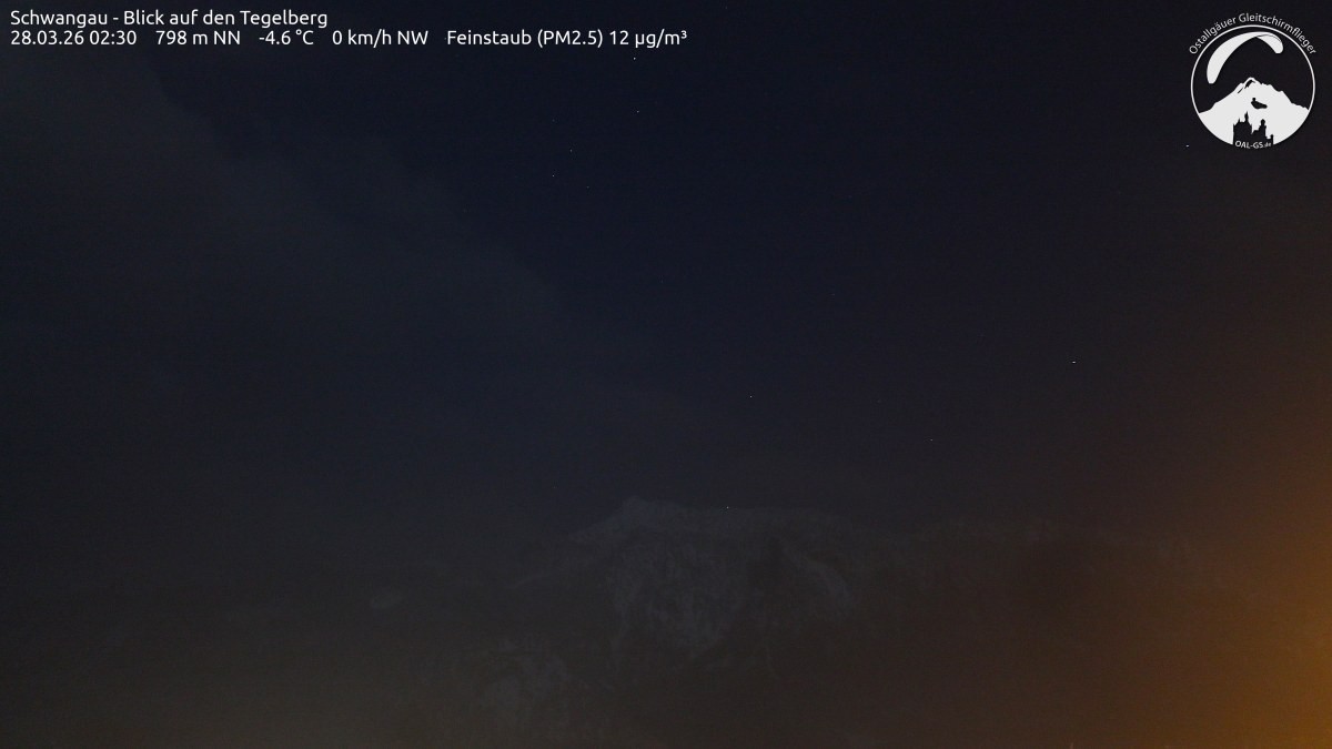 Archiv Foto Webcam Schwangau: Tegelberg-Blick