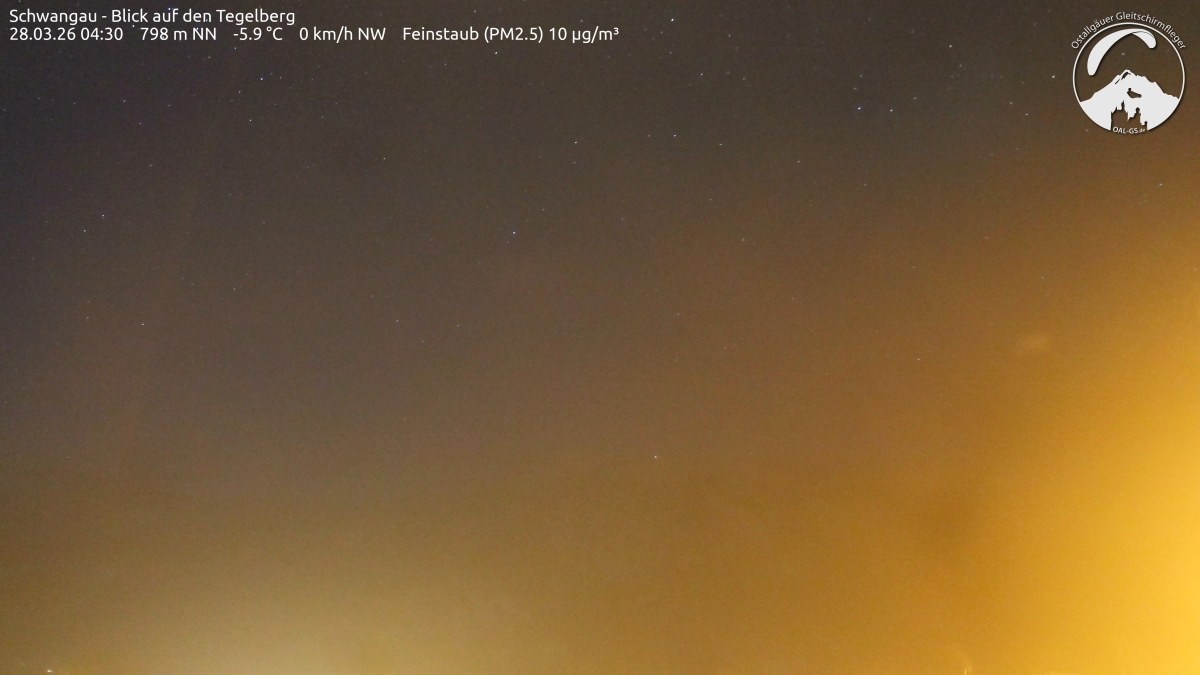 Archiv Foto Webcam Schwangau: Tegelberg-Blick