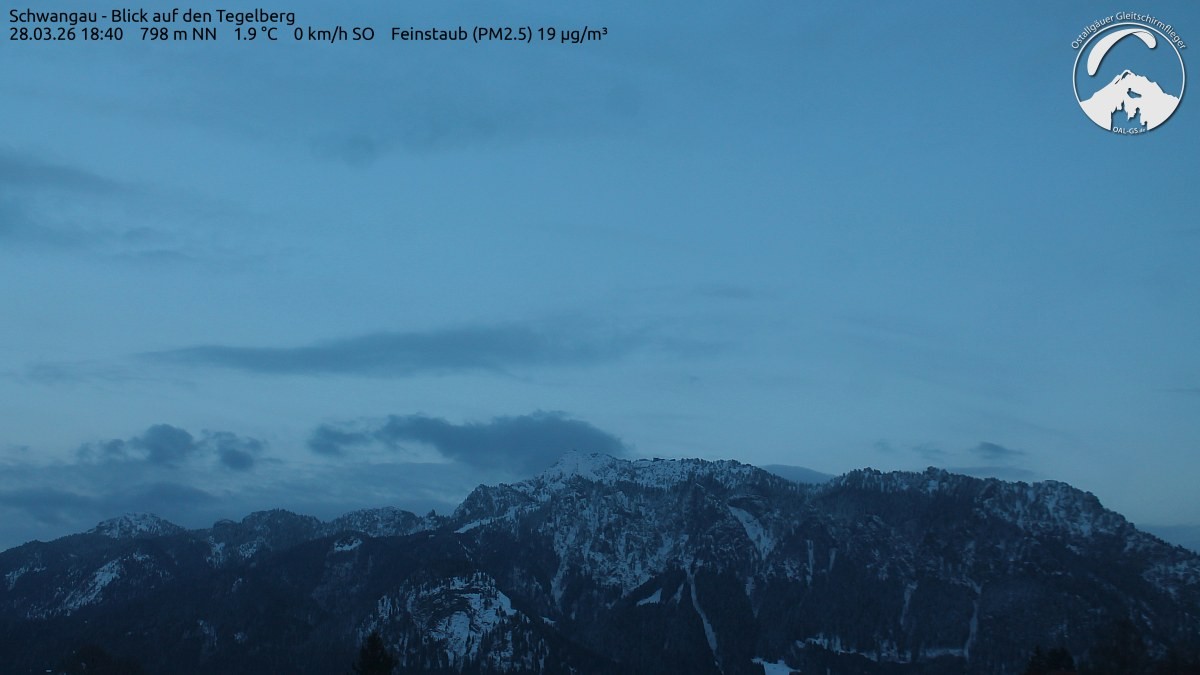 Archiv Foto Webcam Schwangau: Tegelberg-Blick