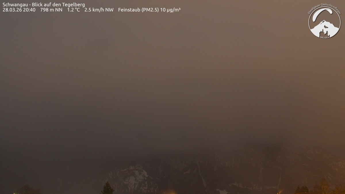 Archiv Foto Webcam Schwangau: Tegelberg-Blick