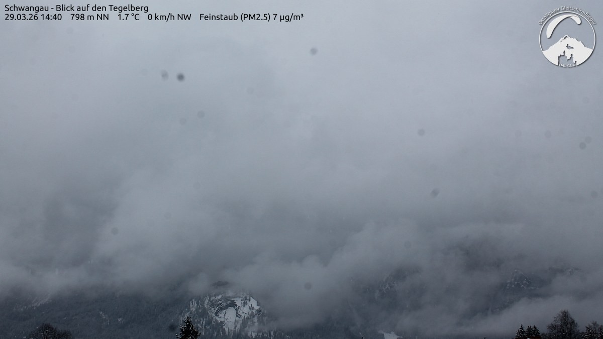 Archiv Foto Webcam Schwangau: Tegelberg-Blick