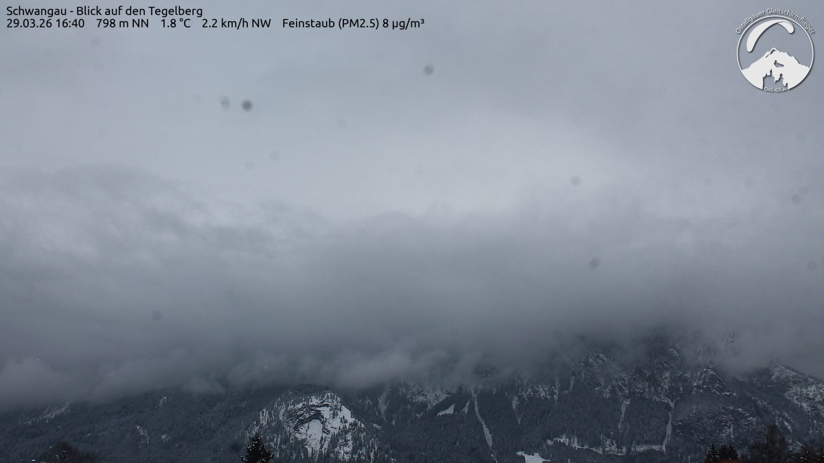 Archiv Foto Webcam Schwangau: Tegelberg-Blick