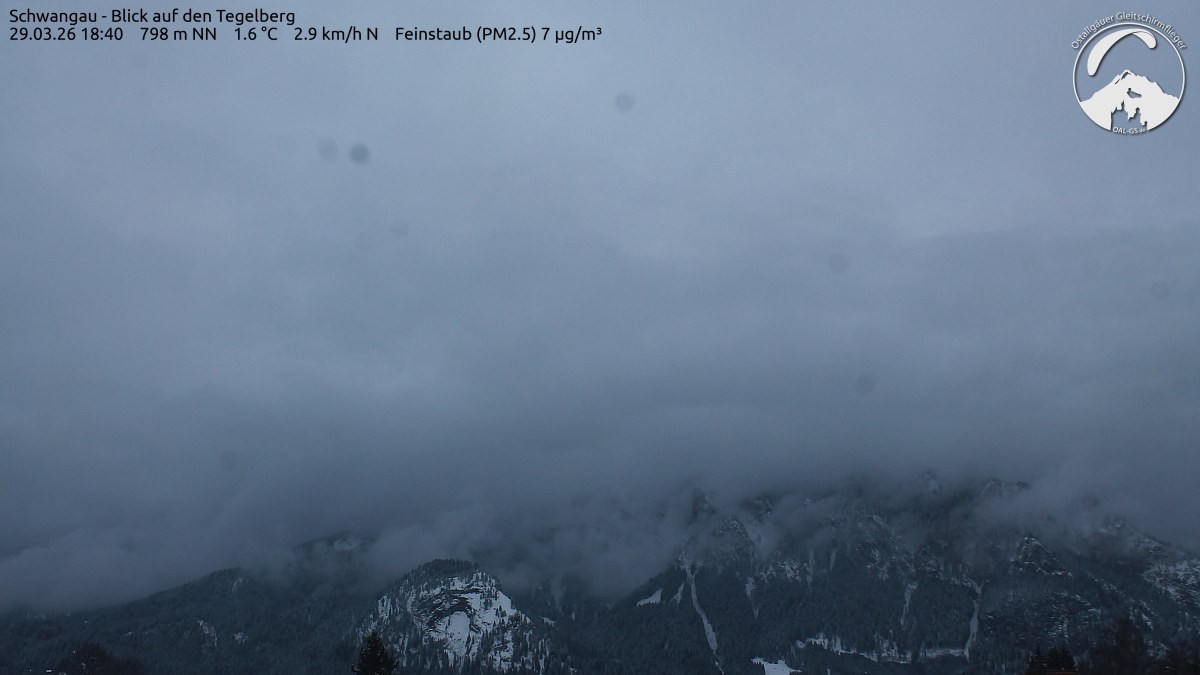 Archiv Foto Webcam Schwangau: Tegelberg-Blick