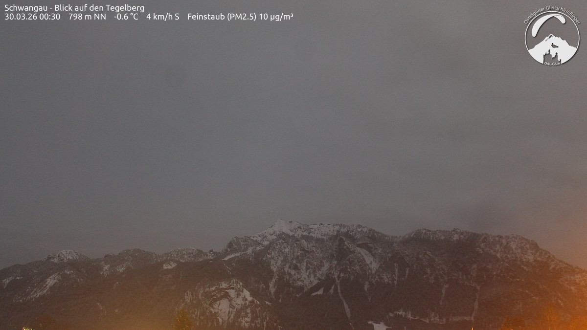Archiv Foto Webcam Schwangau: Tegelberg-Blick