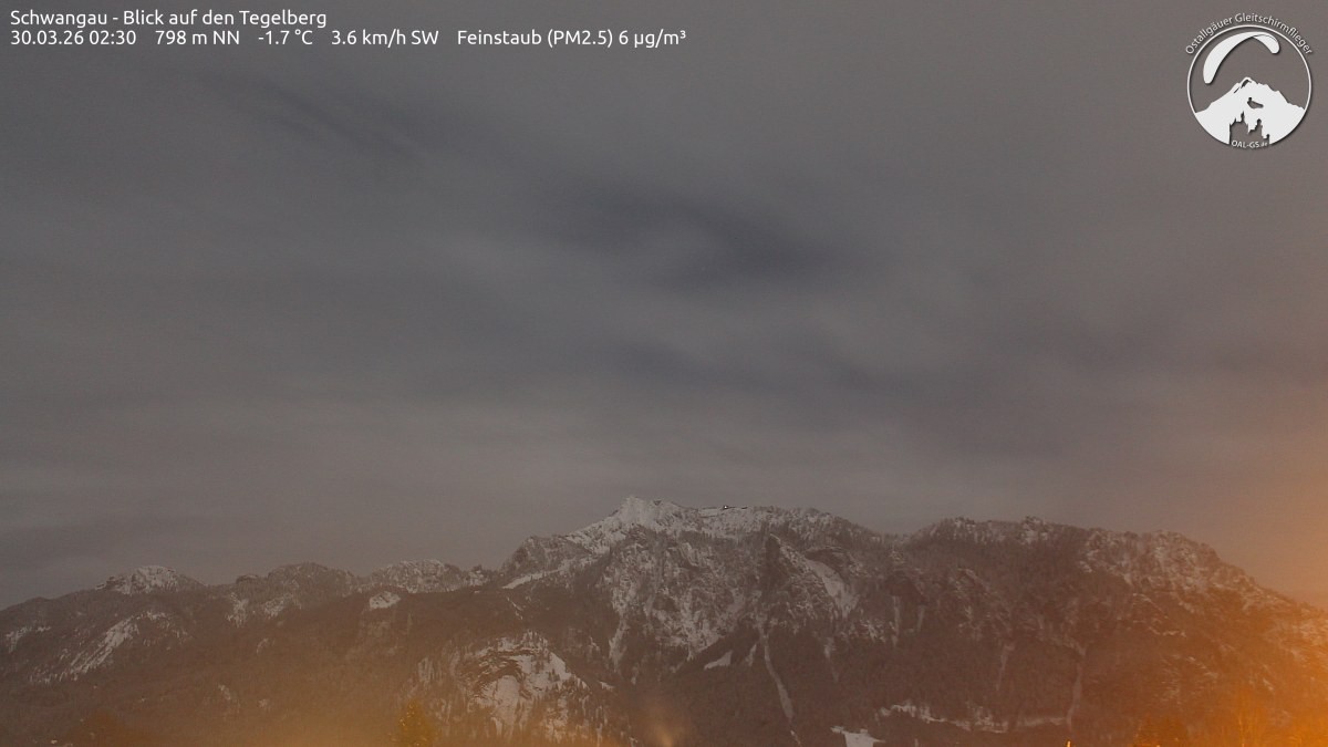 Archiv Foto Webcam Schwangau: Tegelberg-Blick
