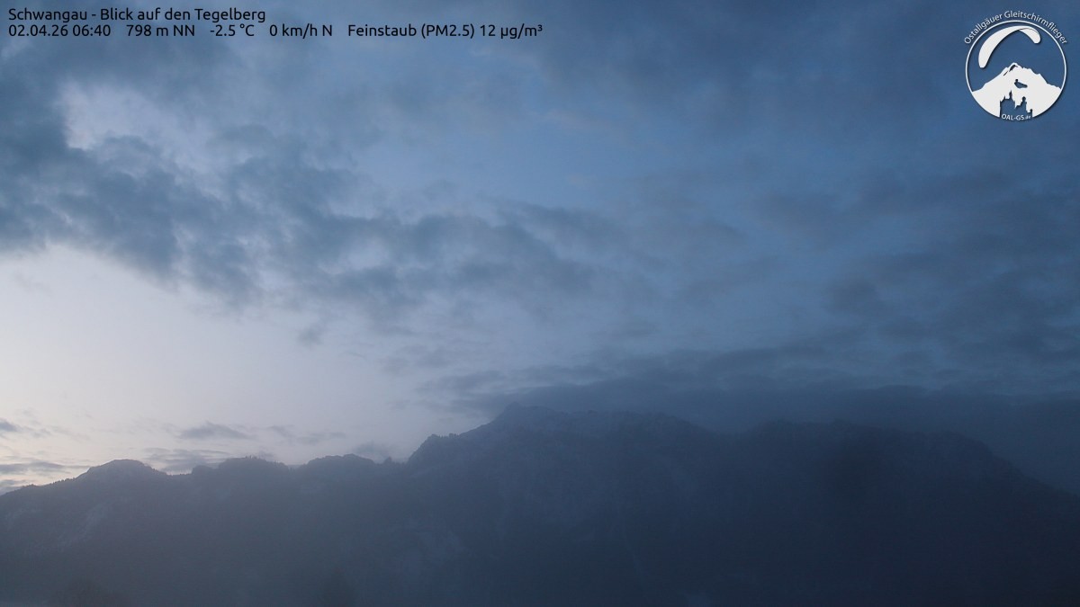 Archiv Foto Webcam Schwangau: Tegelberg-Blick