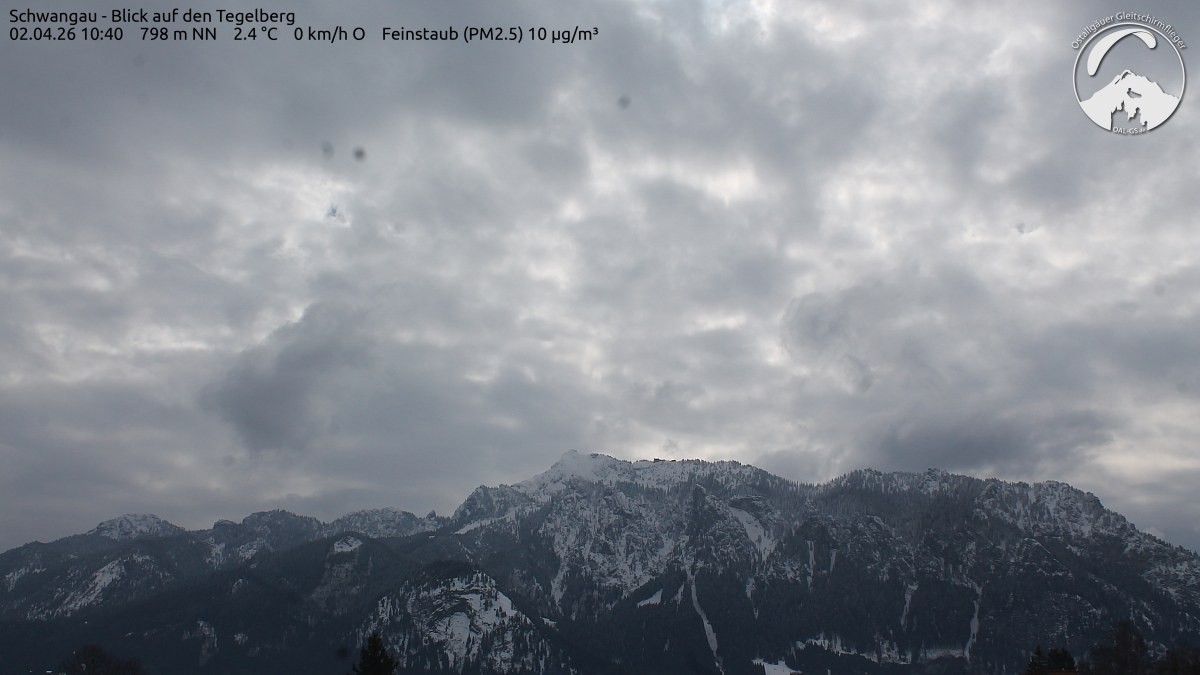 Archiv Foto Webcam Schwangau: Tegelberg-Blick