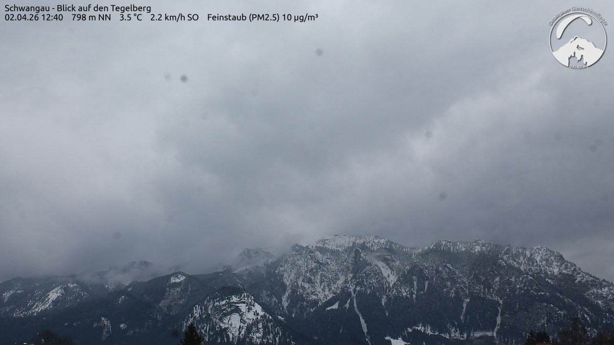 Archiv Foto Webcam Schwangau: Tegelberg-Blick