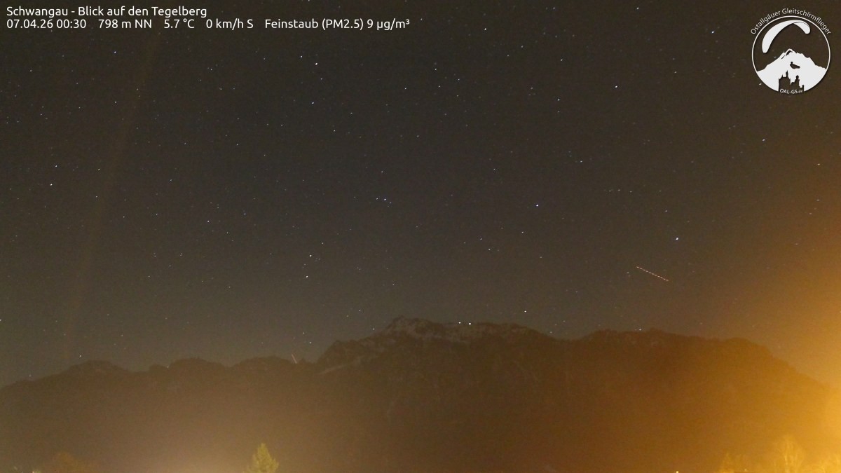 Archiv Foto Webcam Schwangau: Tegelberg-Blick