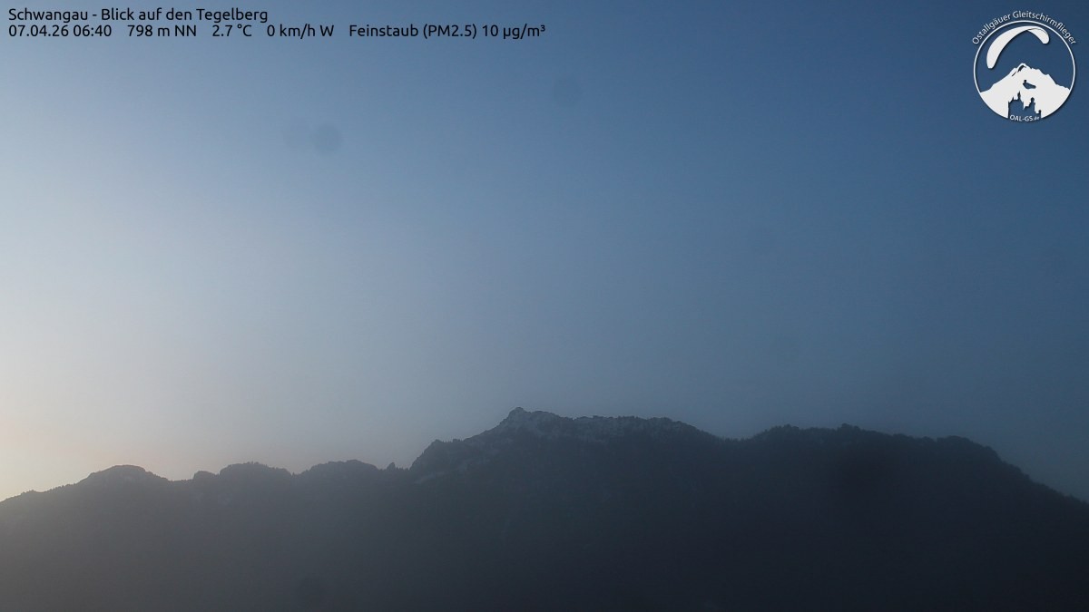Archiv Foto Webcam Schwangau: Tegelberg-Blick