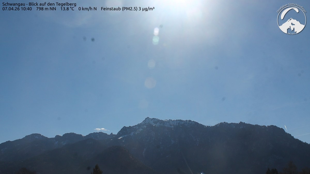 Archiv Foto Webcam Schwangau: Tegelberg-Blick