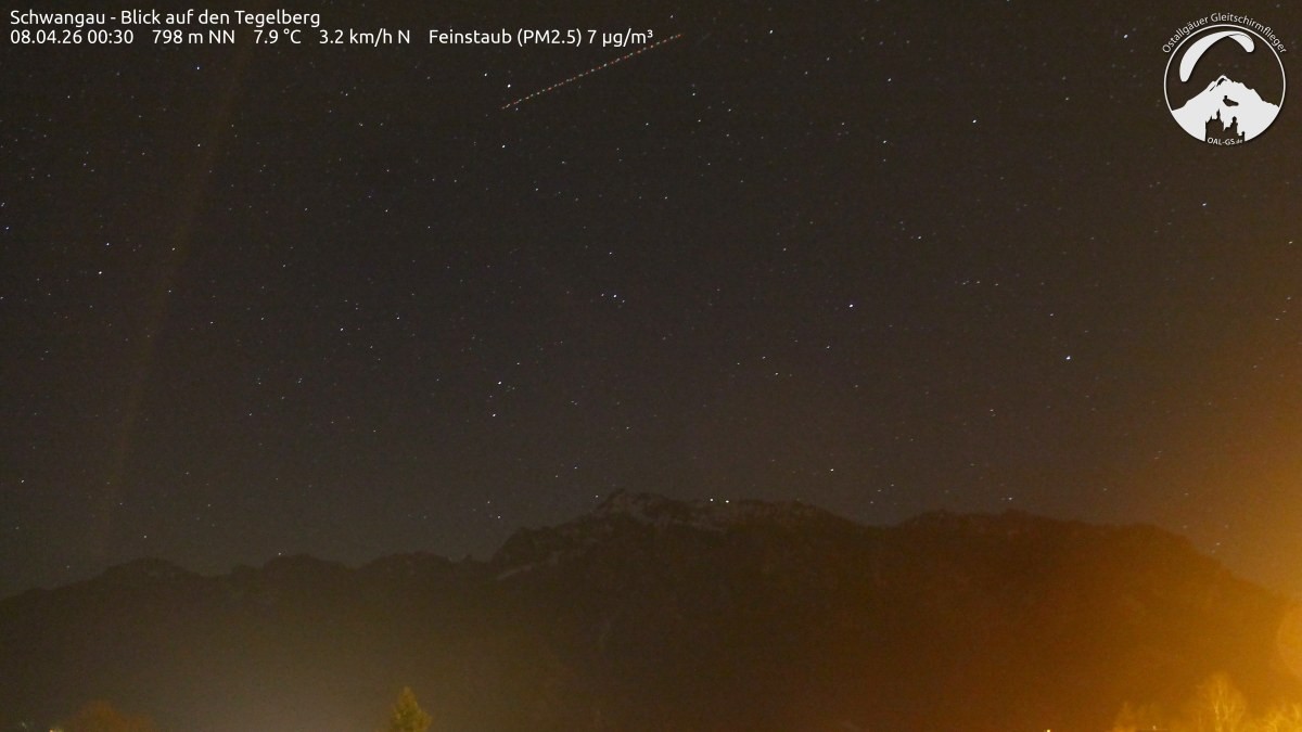 Archiv Foto Webcam Schwangau: Tegelberg-Blick
