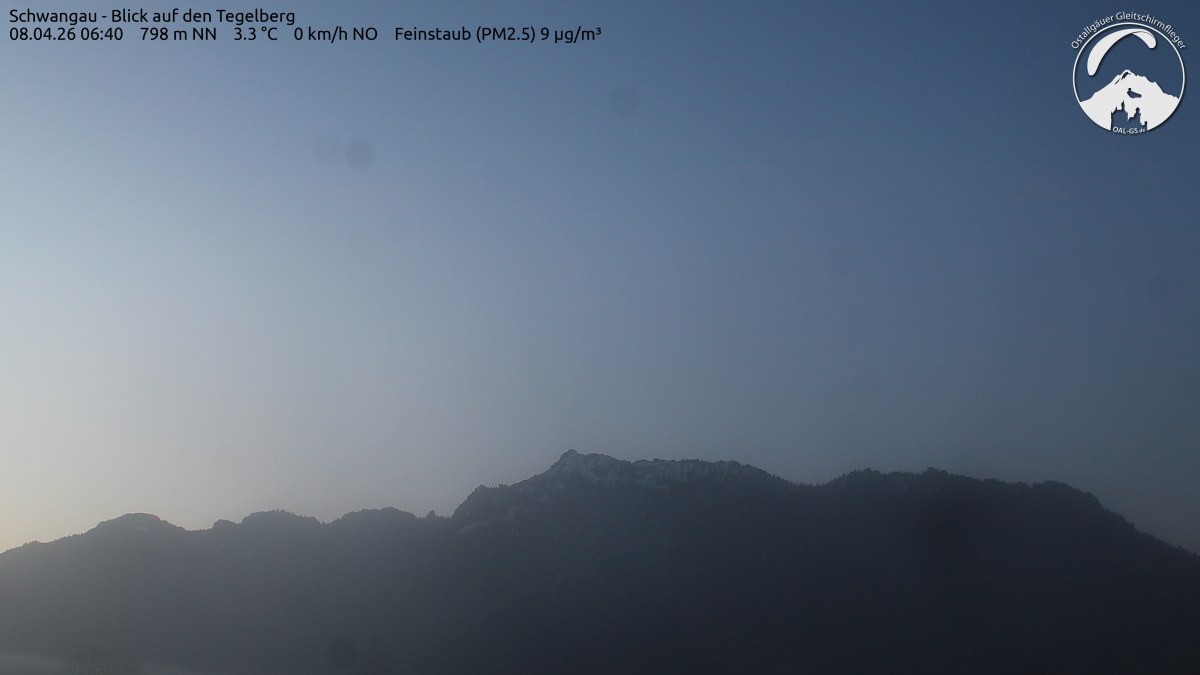 Archiv Foto Webcam Schwangau: Tegelberg-Blick