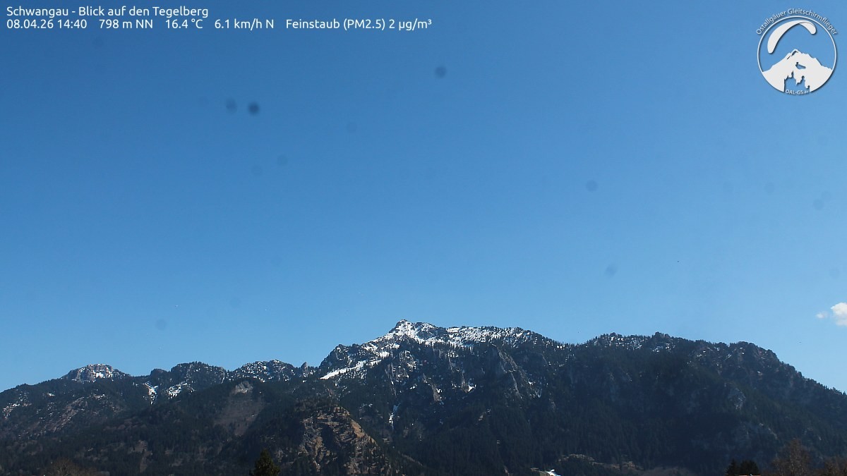 Archiv Foto Webcam Schwangau: Tegelberg-Blick