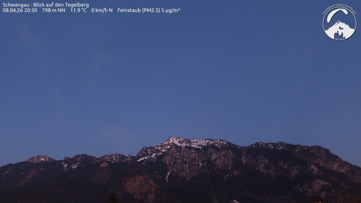 Archiv Foto Webcam Schwangau: Tegelberg-Blick