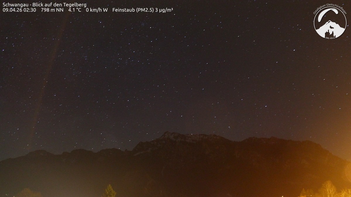 Archiv Foto Webcam Schwangau: Tegelberg-Blick