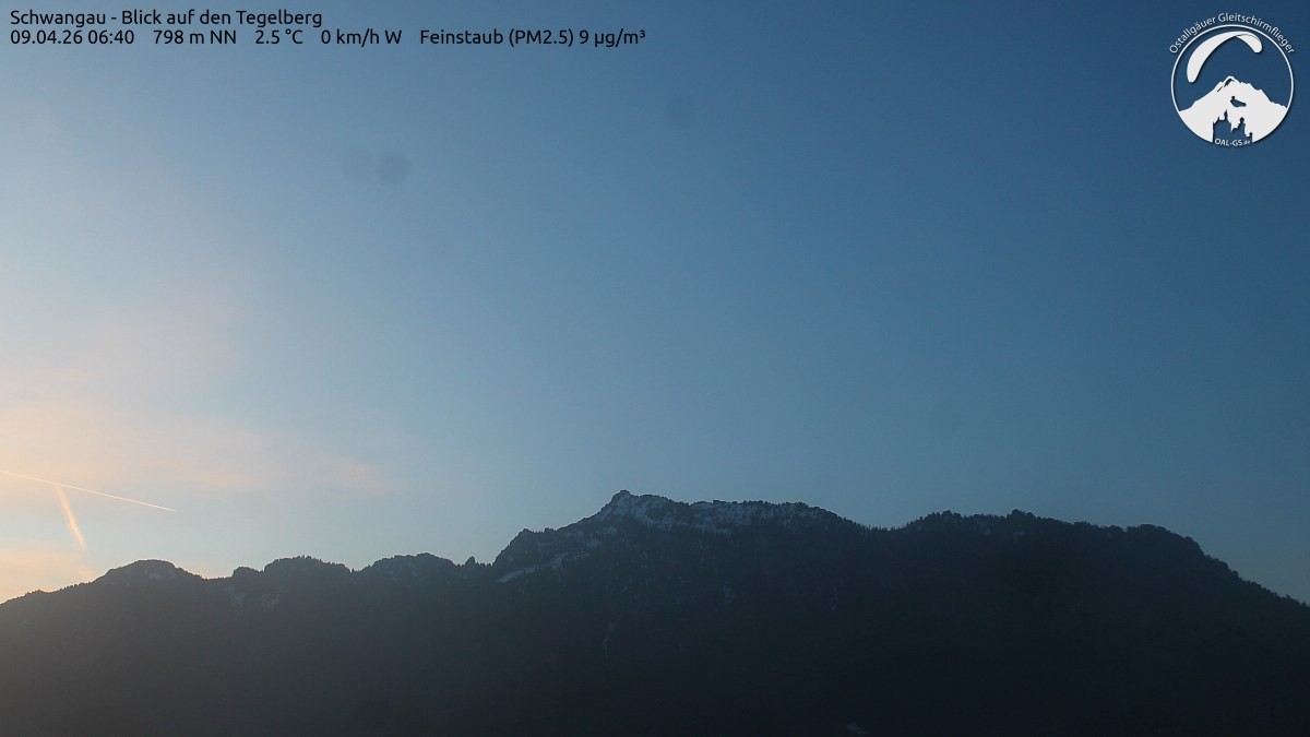 Archiv Foto Webcam Schwangau: Tegelberg-Blick