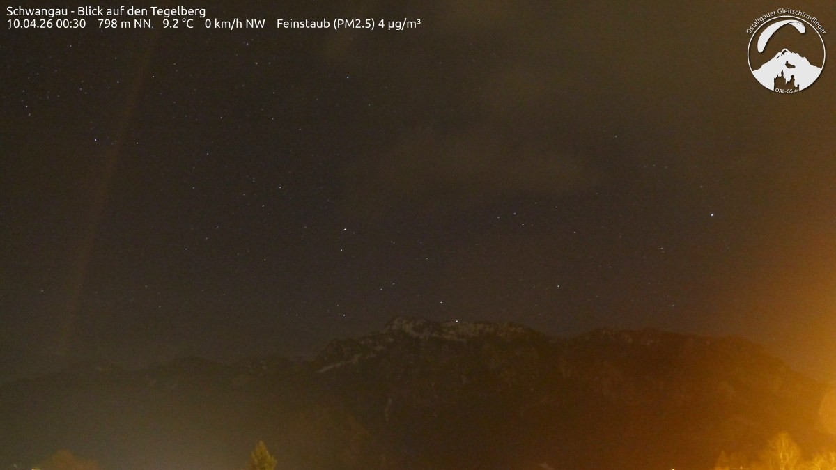 Archiv Foto Webcam Schwangau: Tegelberg-Blick