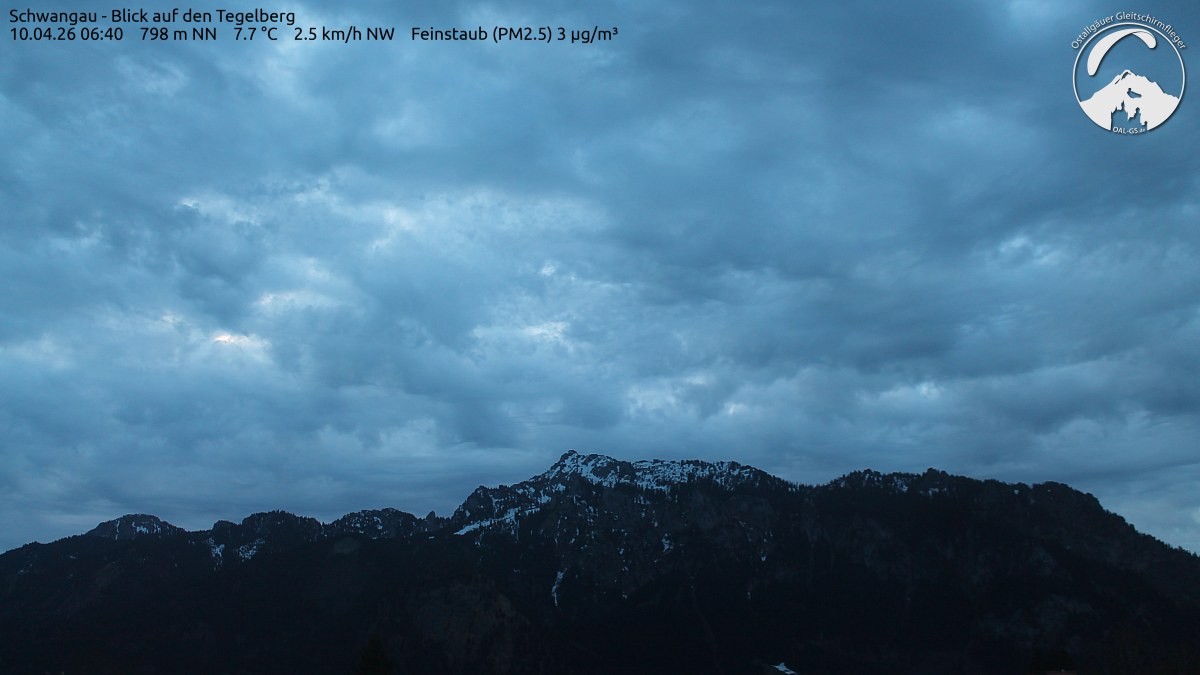 Archiv Foto Webcam Schwangau: Tegelberg-Blick