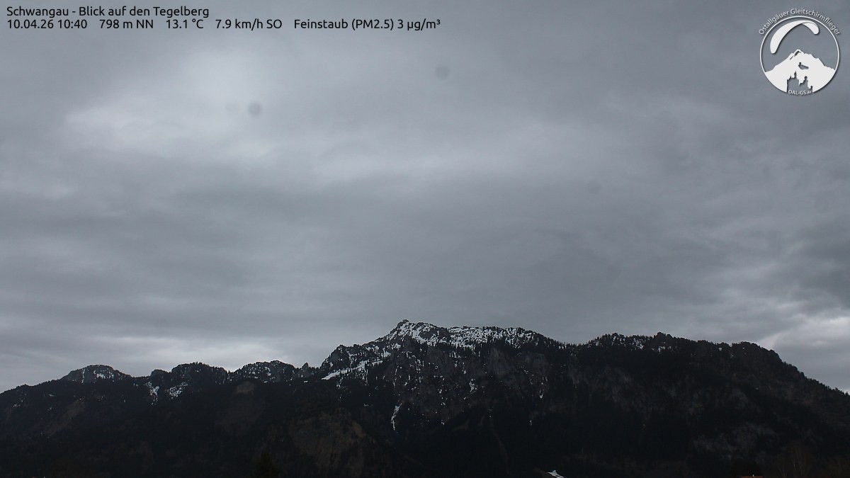 Archiv Foto Webcam Schwangau: Tegelberg-Blick