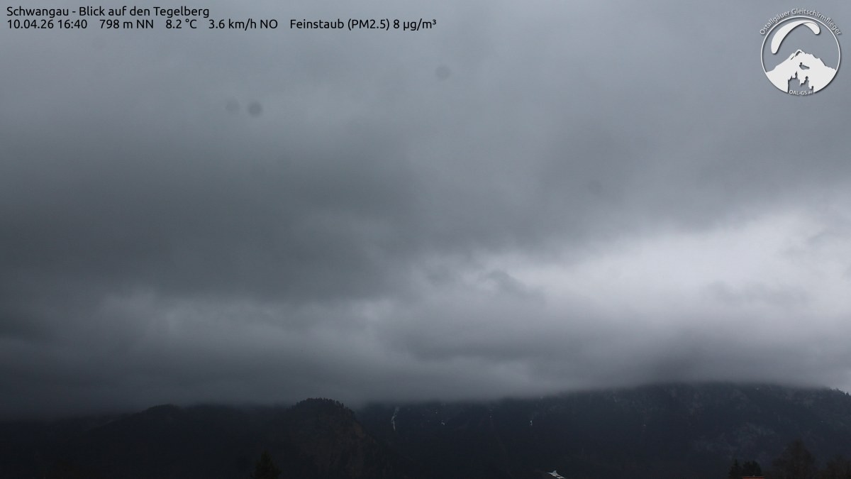 Archiv Foto Webcam Schwangau: Tegelberg-Blick
