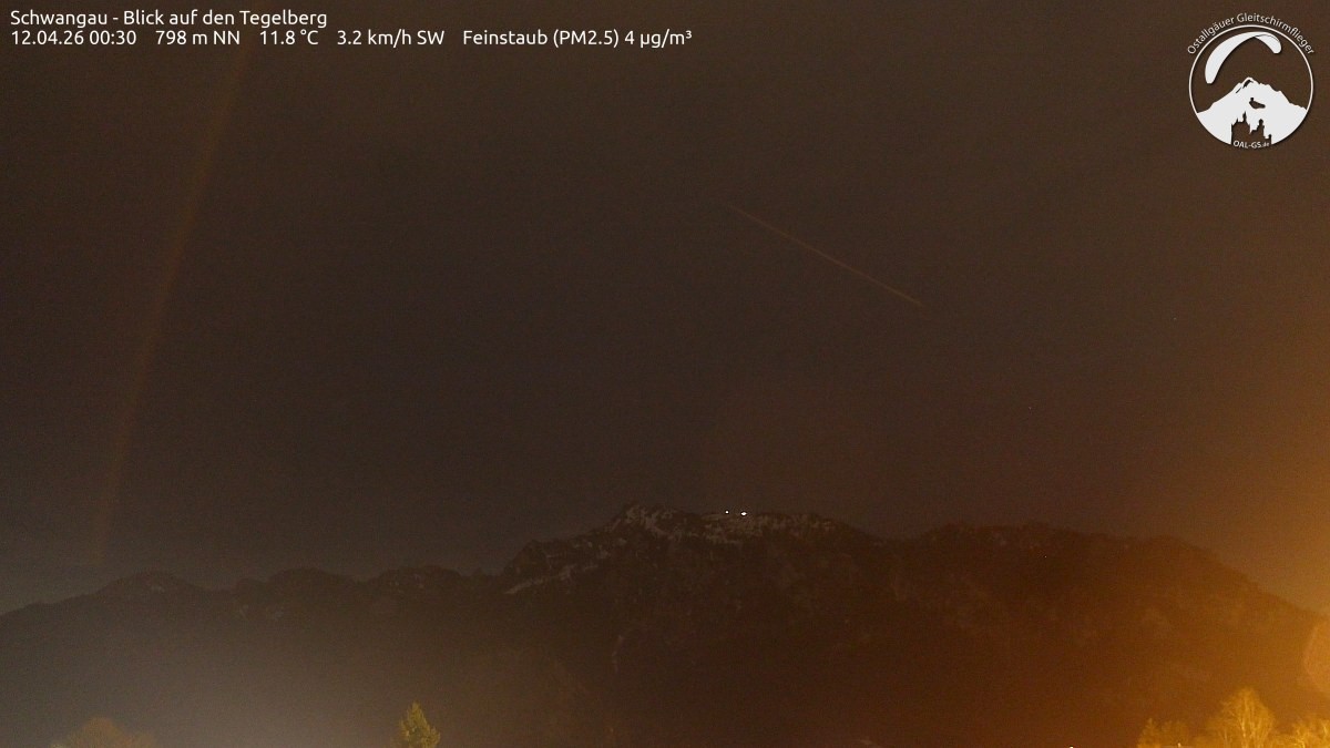 Archiv Foto Webcam Schwangau: Tegelberg-Blick