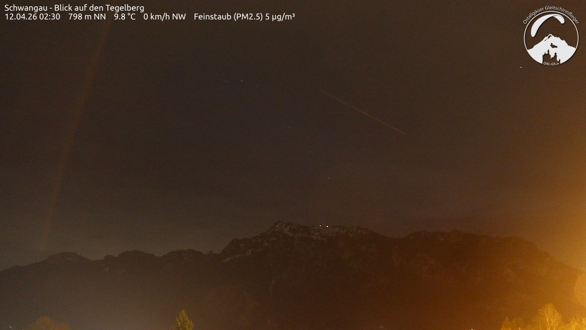 Archiv Foto Webcam Schwangau: Tegelberg-Blick