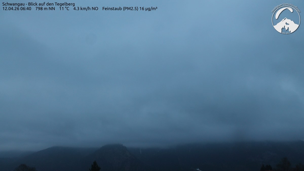 Archiv Foto Webcam Schwangau: Tegelberg-Blick