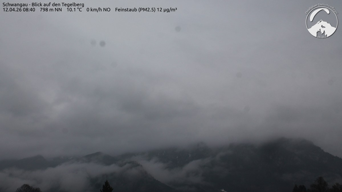 Archiv Foto Webcam Schwangau: Tegelberg-Blick