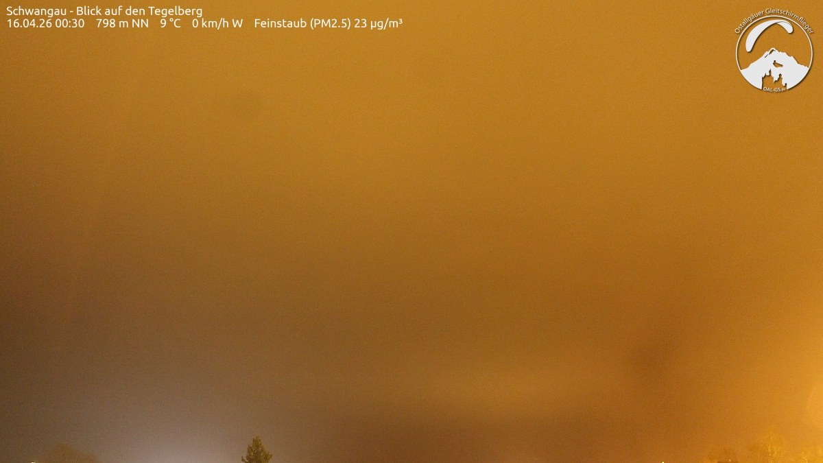 Archiv Foto Webcam Schwangau: Tegelberg-Blick