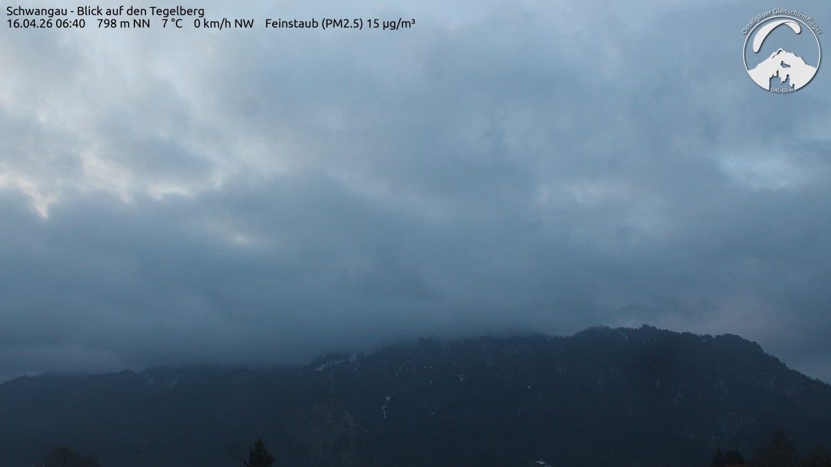 Archiv Foto Webcam Schwangau: Tegelberg-Blick