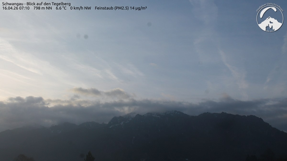 Archiv Foto Webcam Schwangau: Tegelberg-Blick