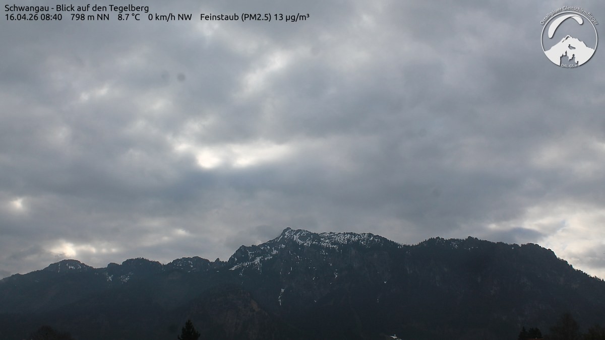 Archiv Foto Webcam Schwangau: Tegelberg-Blick