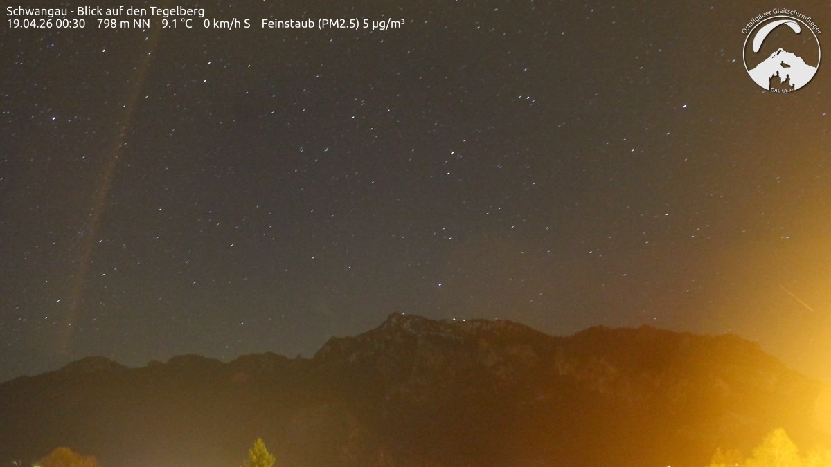 Archiv Foto Webcam Schwangau: Tegelberg-Blick