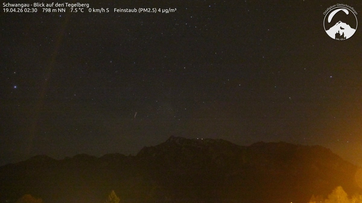 Archiv Foto Webcam Schwangau: Tegelberg-Blick