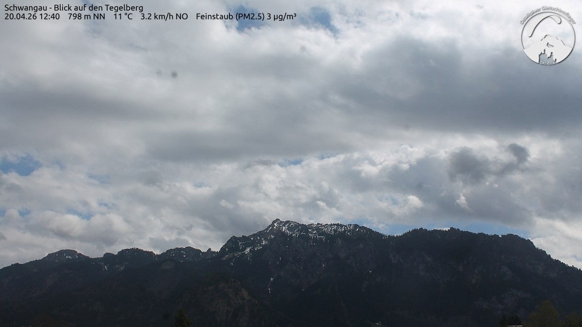 Archiv Foto Webcam Schwangau: Tegelberg-Blick