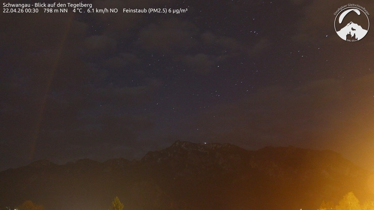 Archiv Foto Webcam Schwangau: Tegelberg-Blick