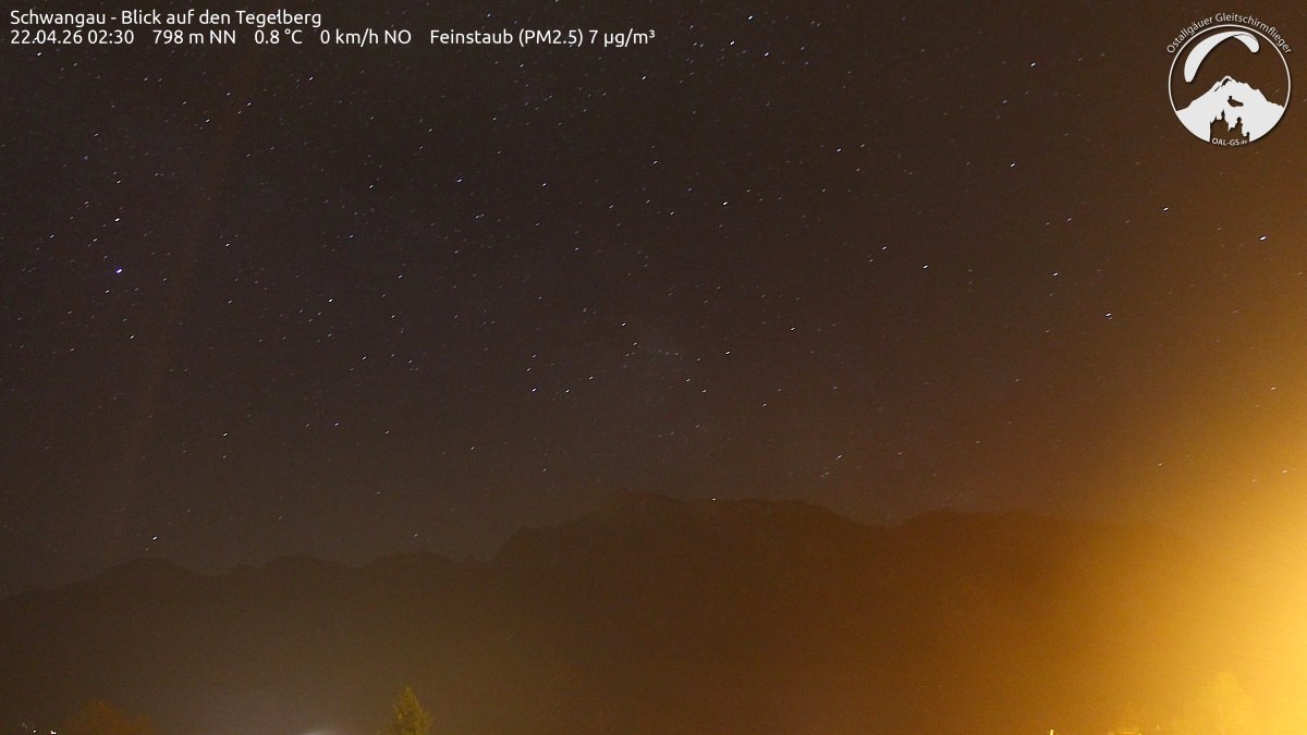 Archiv Foto Webcam Schwangau: Tegelberg-Blick