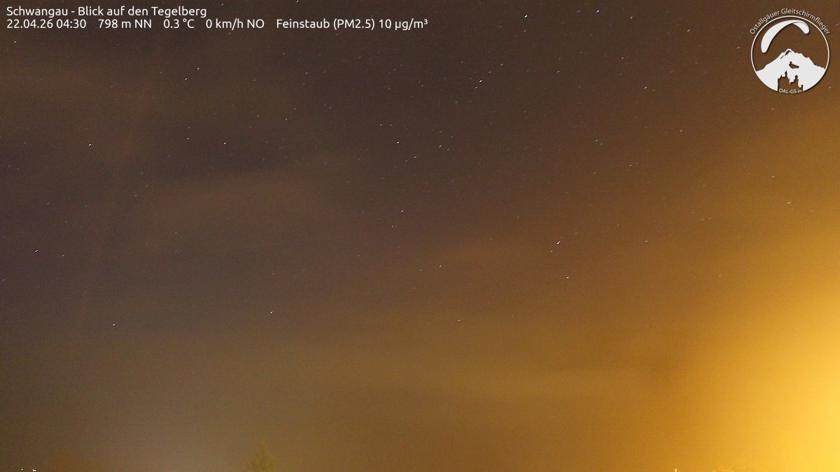 Archiv Foto Webcam Schwangau: Tegelberg-Blick