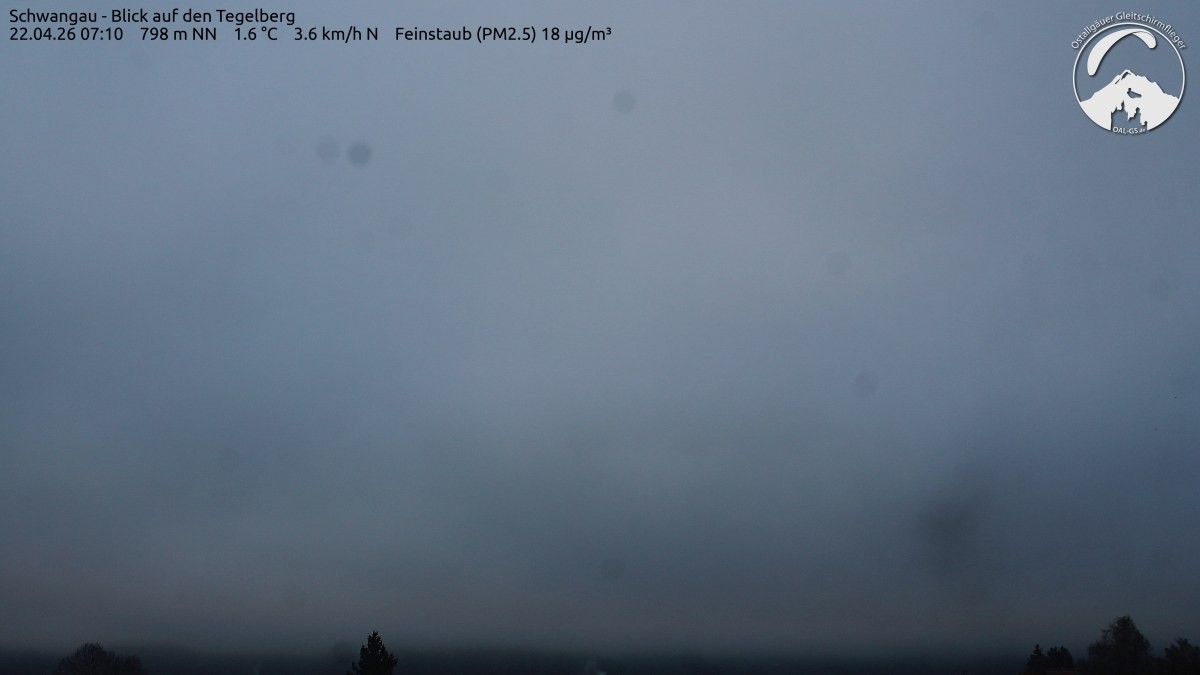 Archiv Foto Webcam Schwangau: Tegelberg-Blick