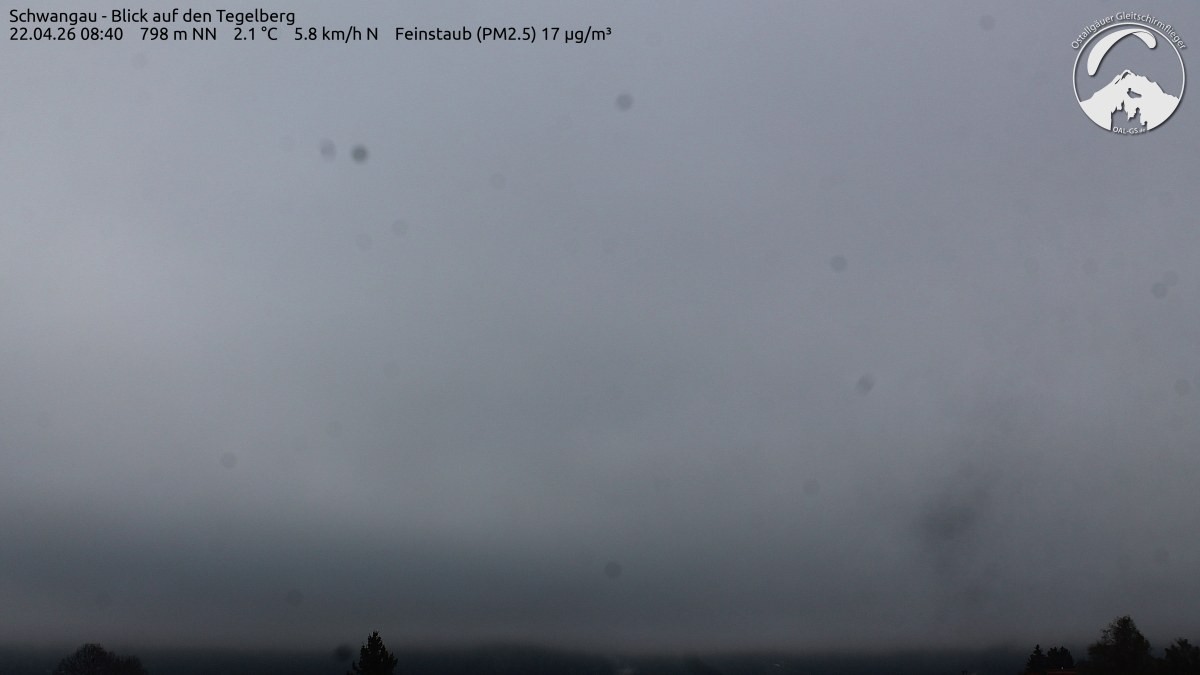 Archiv Foto Webcam Schwangau: Tegelberg-Blick