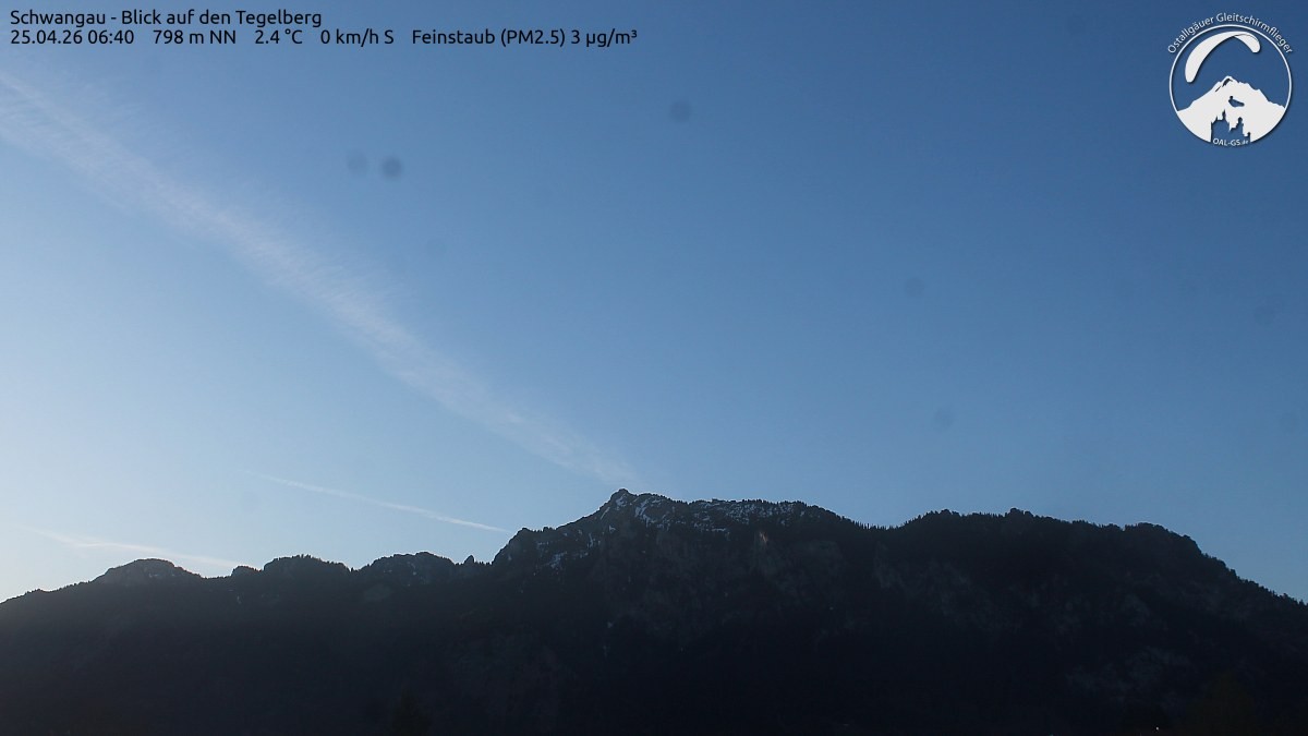 Archiv Foto Webcam Schwangau: Tegelberg-Blick