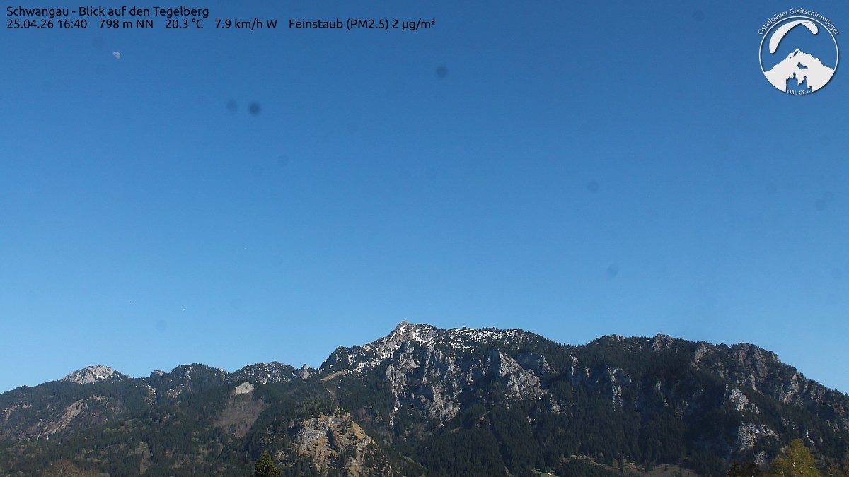 Archiv Foto Webcam Schwangau: Tegelberg-Blick
