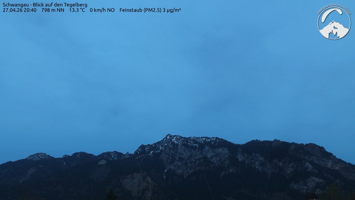 Archiv Foto Webcam Schwangau: Tegelberg-Blick